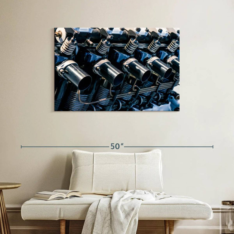 Mehar Car Engine Close Up, 26" H x 39" W