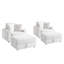 Upholstered Armchair with Footstool-1673948800