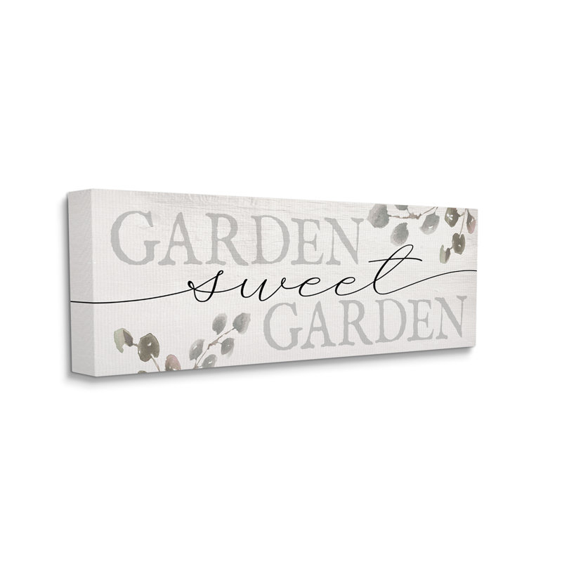 Feuilles d'eucalyptus Garden Sweet Garden Yardwork, Toile tendue, H 17 po x l 40 po