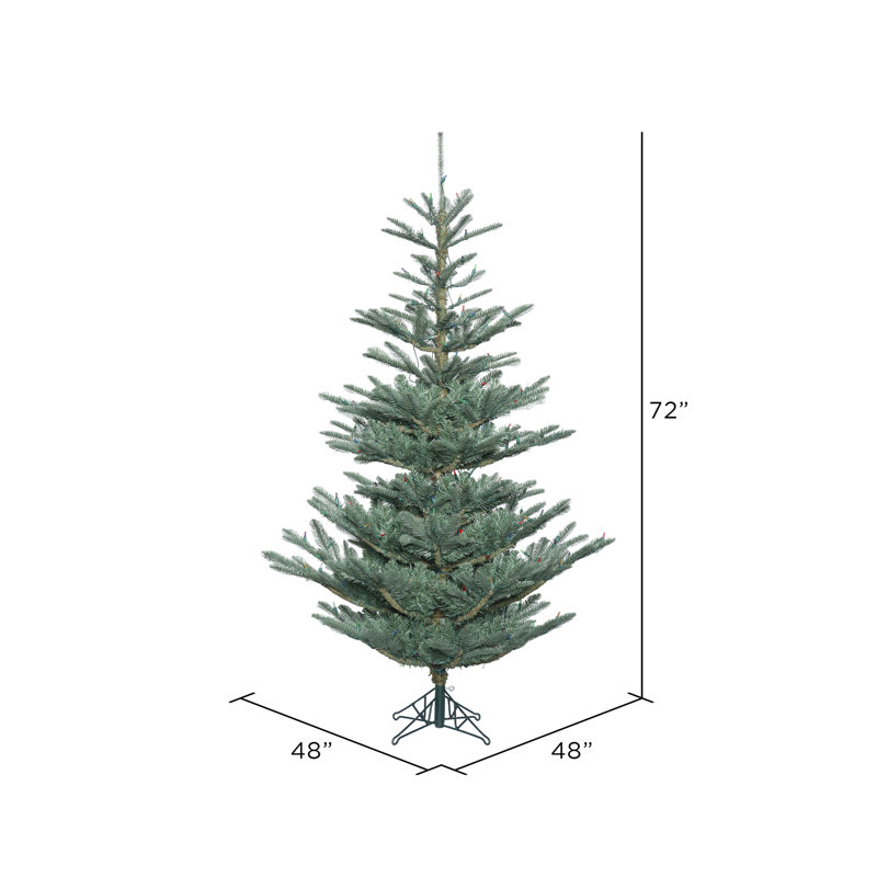 6' Green Alberta Spruce Artificial Christmas Tree with Stand, 6' H