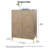 Toraino 43.3‘’H Modern 2-Door Storage Cabinet with Herringbone Doors & Gold Legs