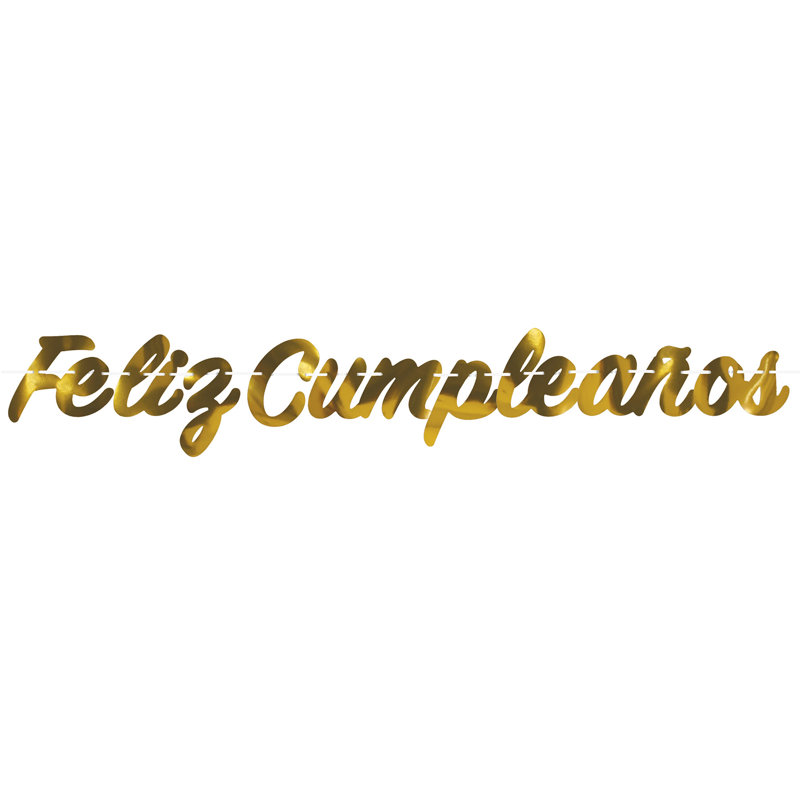 Banderole Foil Feliz Cumpleanos