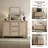 51.57'' W 3-Drawer And 2-Door Rattan Sideboard With Adjustable Shelves-55793521