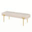 Banc rembourré en velours Dumisani