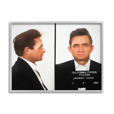 " Johnny Cash Prison Mugshot Photography Portrait Design " by Daniel Sproul