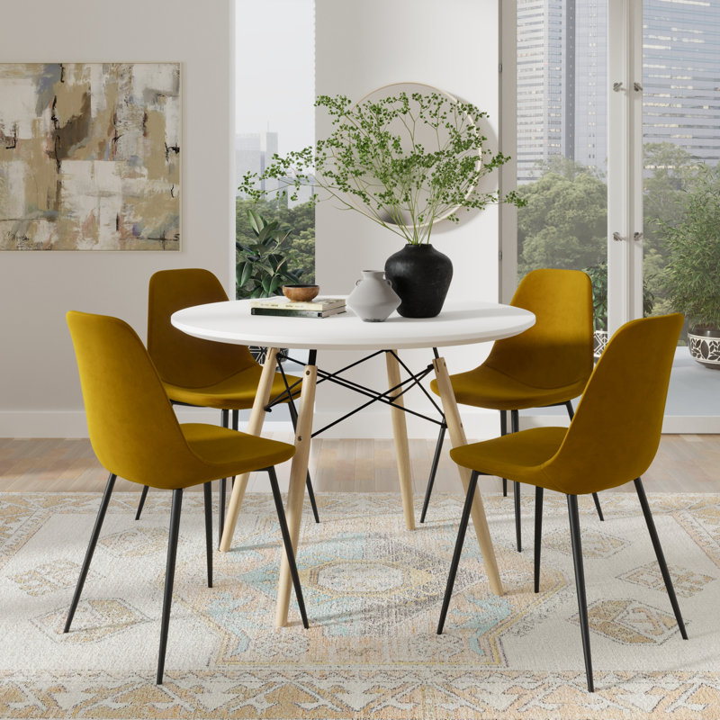 Felicity 5-piece Dining Set, Yellow