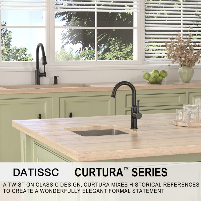 Single Handle Kitchen Bar Faucet, Bronze