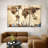 " Rustic Map " by Tess P 3 - Pieces-1428112286
