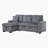  Lamrock 83.5" Transitional Corduroy 3-Piece Reversible Sectional with Pull-Out Bed & Hidden Storage-189279599