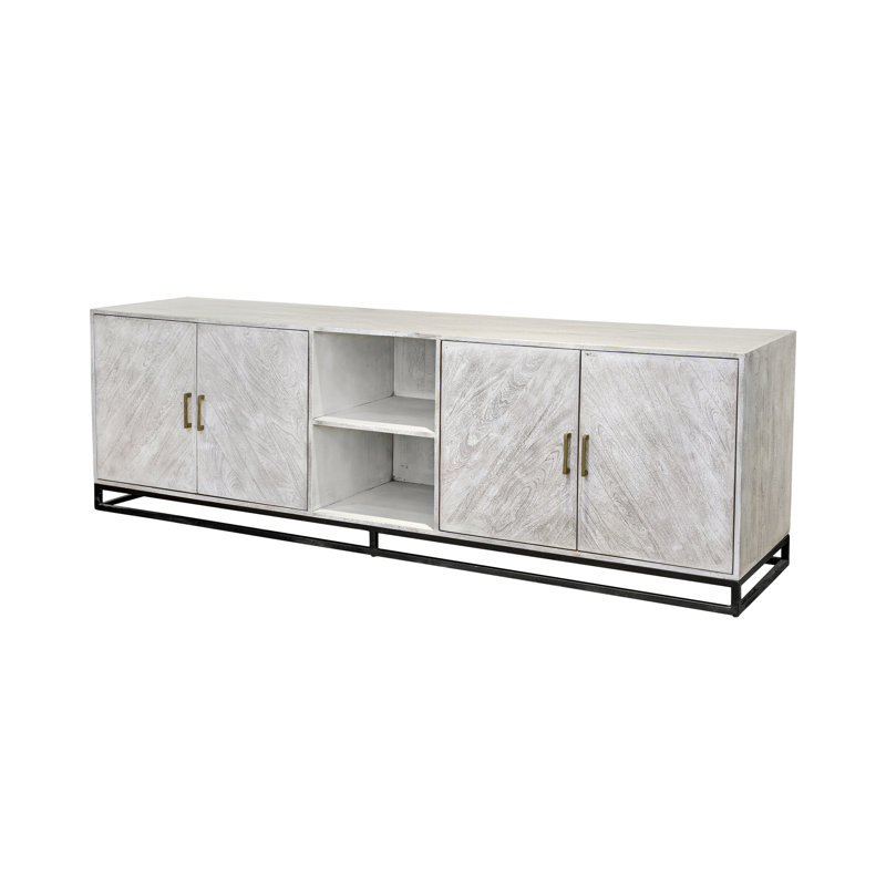 Console en bois - 18,5 po x 86,6 po x 27,6 po
