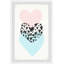 «Acklin Crackling Triple Hearts», reproduction encadrée-997809699
