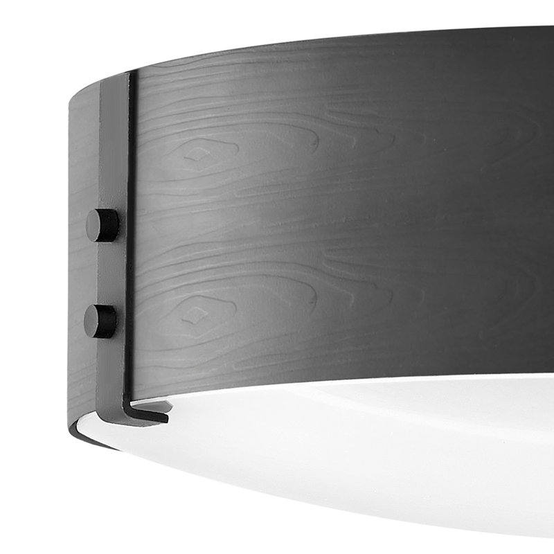 Sawyer 15" Three-Light Outdoor Flush Mount Ceiling Light w/ Etched Glass