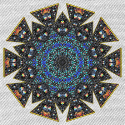 Tapis bleu/noir/gris à tisser électrique