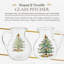 Spode Christmas Tree Glass Pitcher 6 Pt/9"