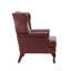 Fauteuil à oreilles Anapatria en cuir véritable-75953763
