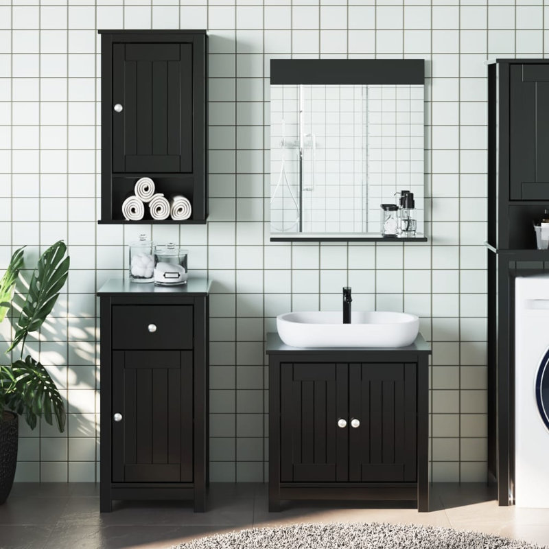 Allyssia Bathroom Furniture Suite, Black