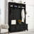Hall Tree With Storage Cabinet And 2 Large Drawers, Widen Mudroom Bench With 5 Coat Hooks-830304933