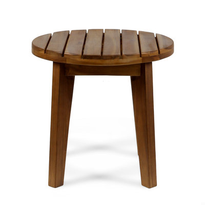 Outdoor 16" Acacia Wood Side Table