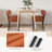Boucle Sherpa Dining Chairs Set - Ergonomic Curved Back Upholstered Chairs with Sturdy Frame, Easy Assembly for Modern Kitchen & Dining Room-2097268065-2106340442