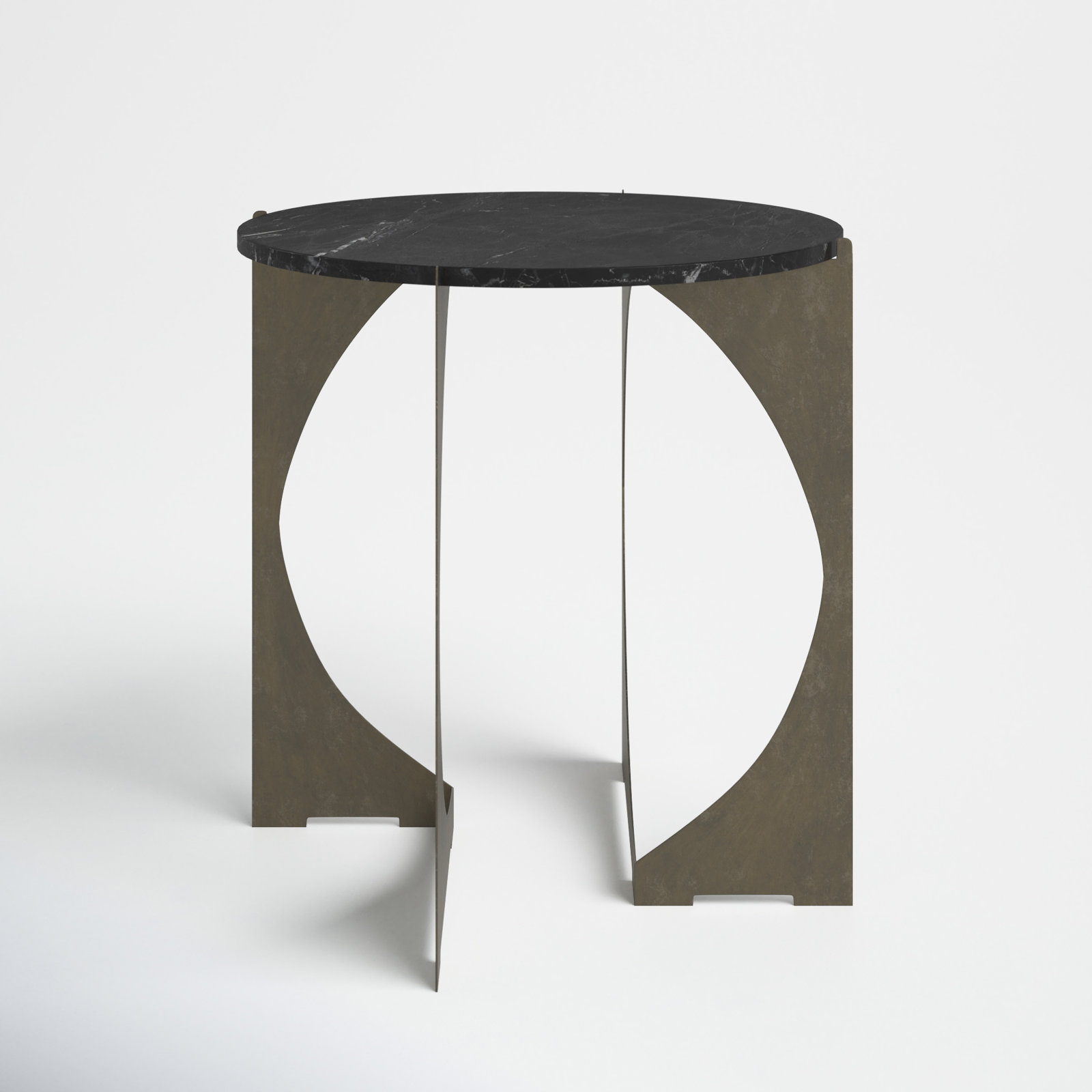Giles End Table, White