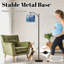Lampe sur pied à arc avec abat-jour réglable Abstrait nautique bleu océan Pieuvre courbée Tentacules Ventouse Lampe sur pied 3 températures de couleur à intensité variable Lampe sur pied pour l'interrupteur