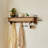 Wall-Mounted Solid Wood Storage & Coat Rack