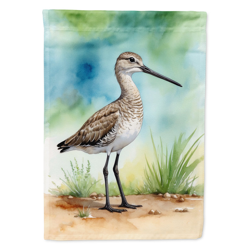 Surfbird Bird Garden Flag, Western Willet