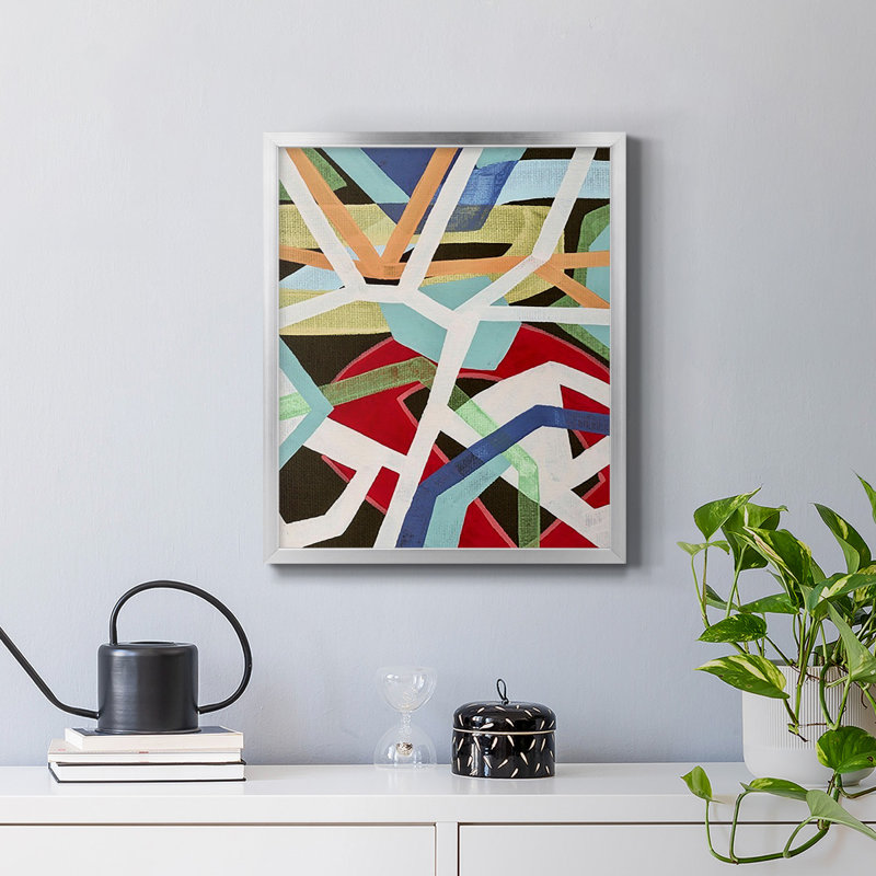 Toile encadrée de qualité supérieure Magnetic Color II - prête à être accrochée, Argent, H 24 po x l 20 po