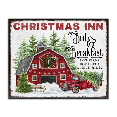 «Christmas Inn Shop», estampe numérique encadrée par Creatif Belle