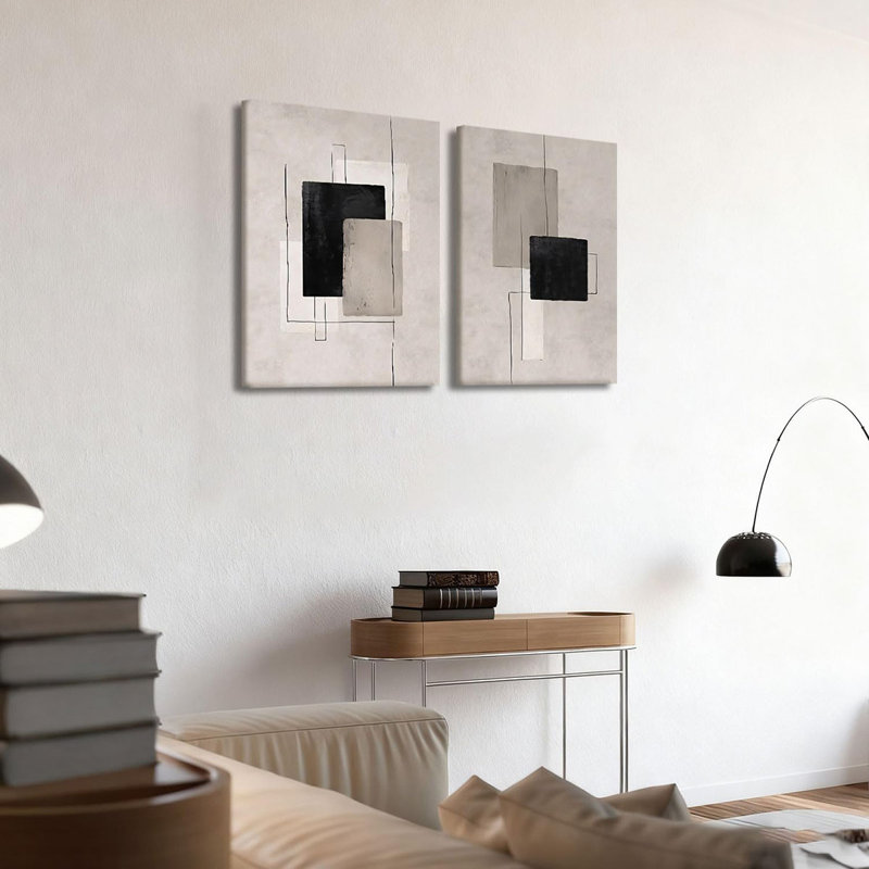 2 Piece Wrapped Canvas Print, 40cm H x 30cm W