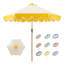 Parasol de patio avec manivelle, parasol d'extérieur avec 6 nervures en aluminium avec pampilles pour patio, terrasse, bord de piscine-1688667936