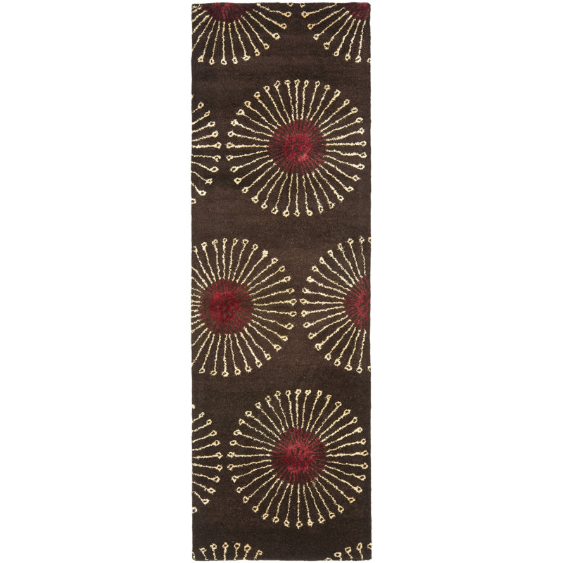 Avayah Soho Hand Tufted Wool Floral Rug, Runner 2'6" x 6'