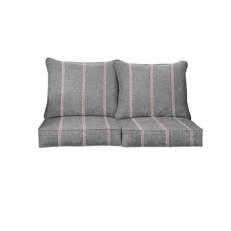 Ensemble de coussin et coussin d'extérieur Sunbrella, L 25 po x P 25 po, Brun clair