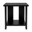 Petite table d'appoint carrée avec tablette de rangement à 2 niveaux, table de chevet moderne en bois pour salon ou canapé, table d'appoint compacte pour téléphone-571597913