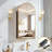Arched Wall-Mounted Mirrored Medicine Cabinet With Storage & Built-In Outlet, Adjustable Shelves-786440899-786440897