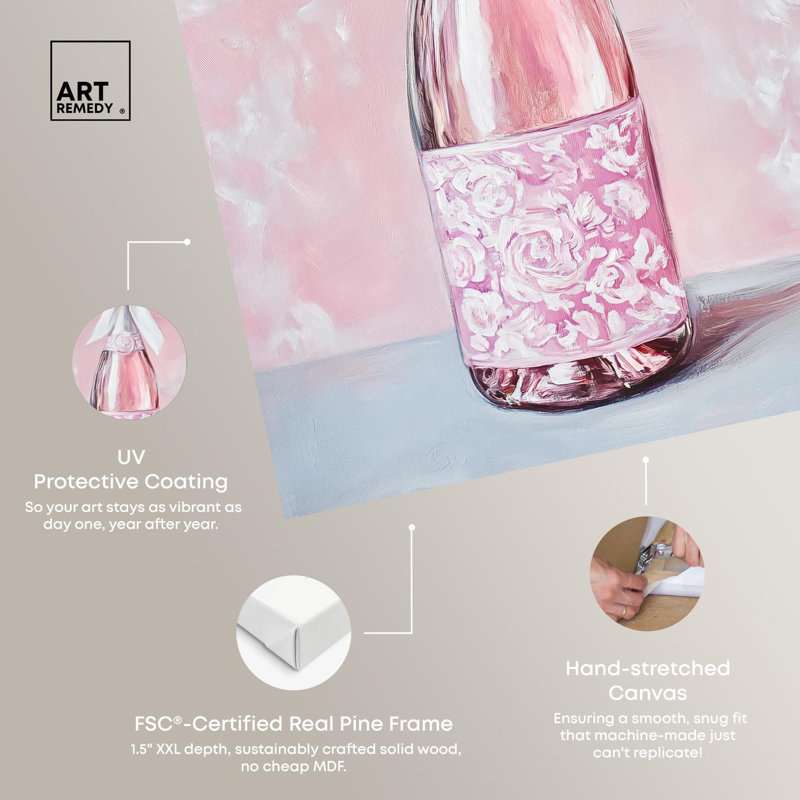 Soft Rose Champagne, reproduction de mode sur toile par , H 45 po x l 30 po, Toile tendue