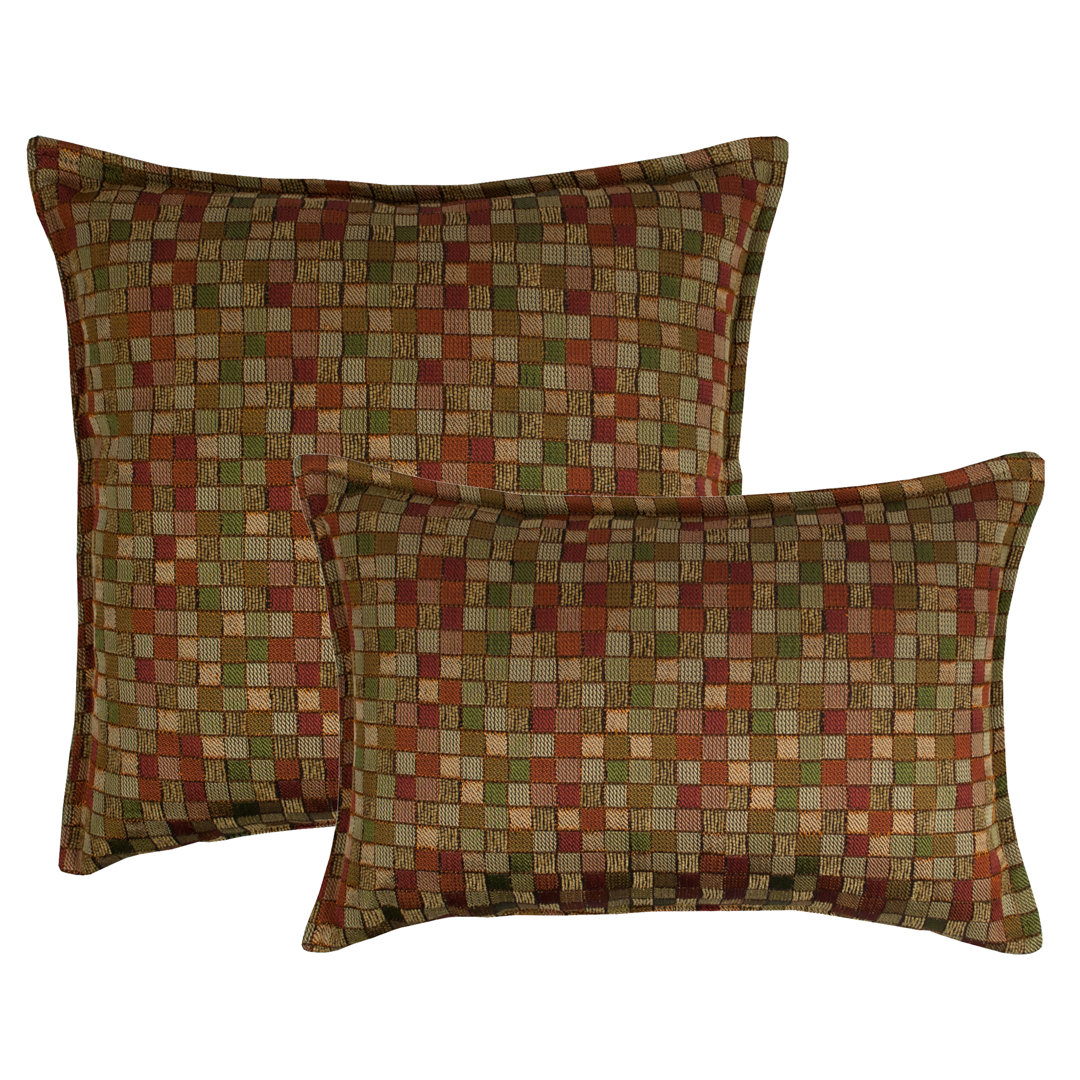 Tetris Geometric Throw Pillow Sherry Kline