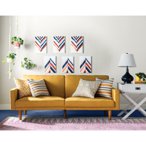 Adria Twin 78.5" Wide Split Back Convertible Sofa