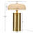 Nilo Gold Table Lamp with Opaque Glass Shade