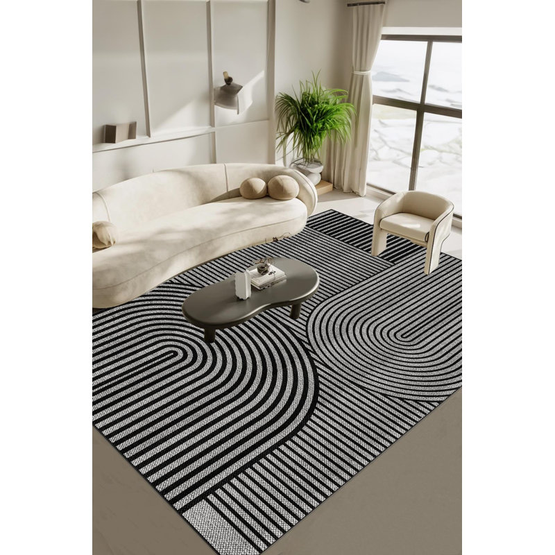 Derak Striped Indoor / Outdoor Rug, Runner 2'7" x 9'10"