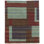Facade Wool Geometric Area Rug in Blues/Brown/Purple