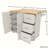 Damars Solid Wood Top Kitchen Island-952132949