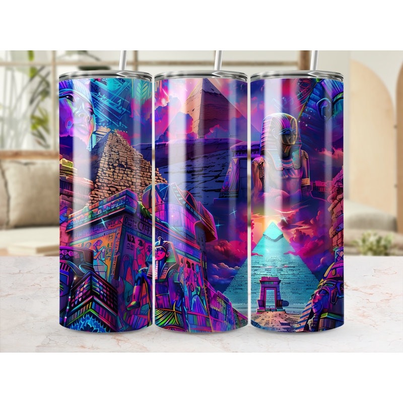 Choose Handmade Tumblers 591ml Vacuum Insulated Stainless Steel (18/8) Travel Tumbler with Straw