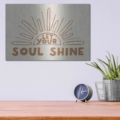 «Let Your Soul Shine 2» par Susan Ball, art mural en métal