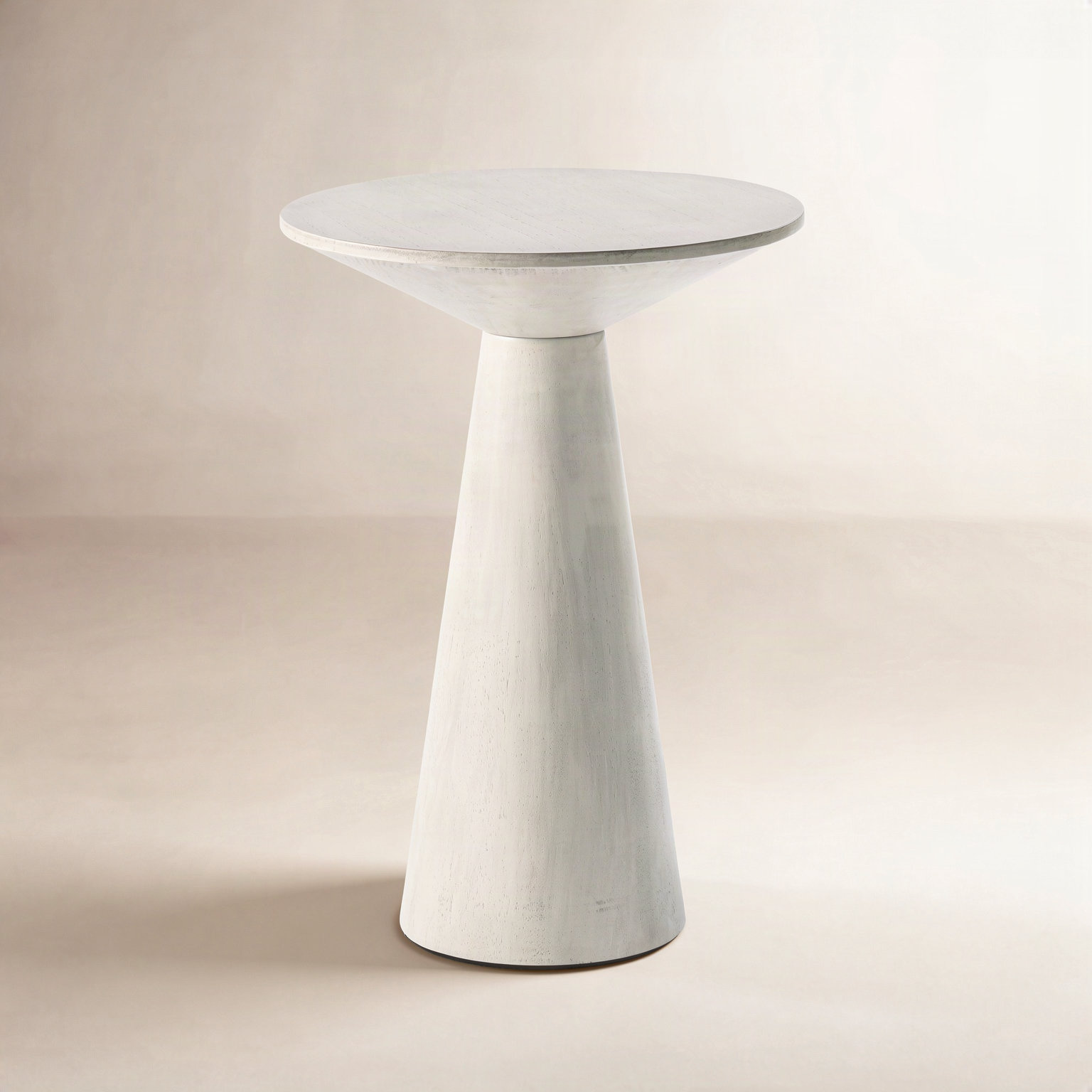 Bozovich Solid Wood End Table, 19.5" H x 13.5" W x 13.5" D, White