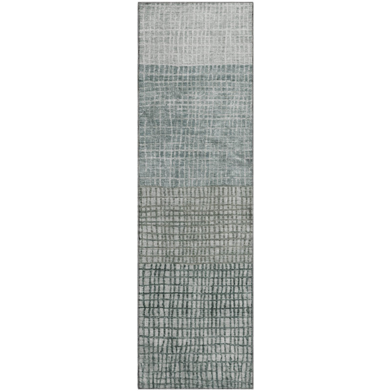 Premium Machine Washable Monnier AMF1831 Geometric Rug, Runner 2'3" x 7'6"