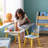 Kids 2 Piece Rectangular Play Or Activity Table and Chair Set