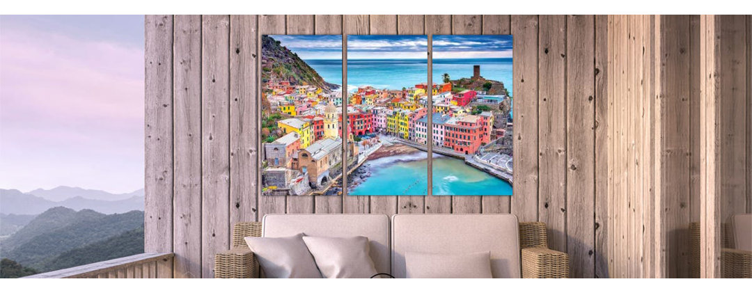 Vernazza von Marco Carmassi - Giclée auf Leinwand ohne Rahmen Galerieverpackt