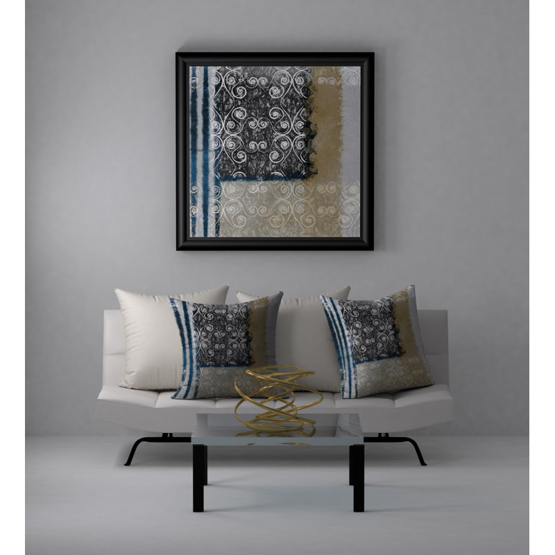 Housse de coussin carrée à losanges pur, 18 po x 18 po