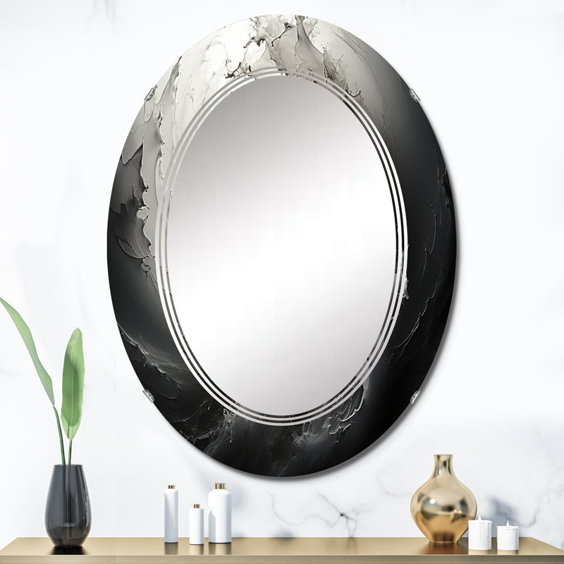 Miroir mural Hassa - Paysages ovale, 36 po x 24 po